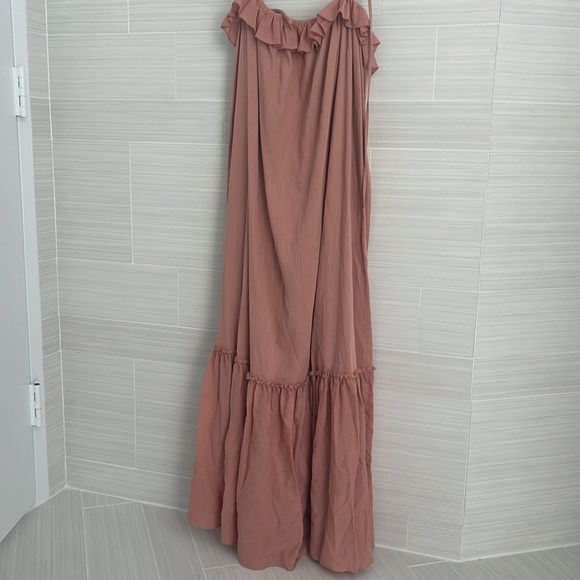 Loup Charmont flow long dress . Nude/pinkish blush - Picture 4 of 4